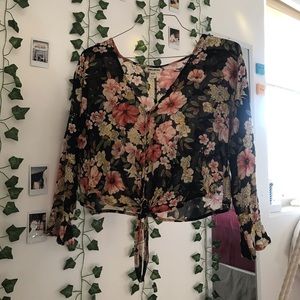 floral blouse